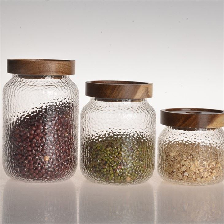 Glass Jars With Acacia Wood Lids