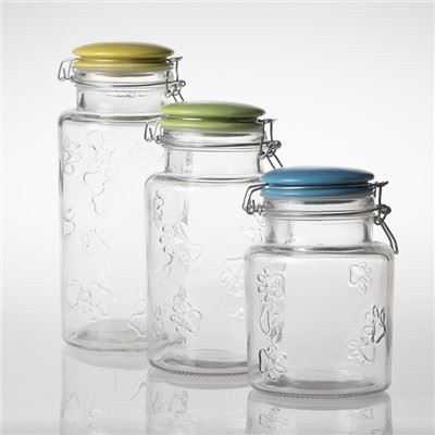 Honey Jar Lasipurkki keraamisella kannella