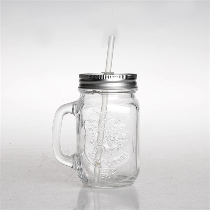 Transparent Glass Mason Jar With Lid