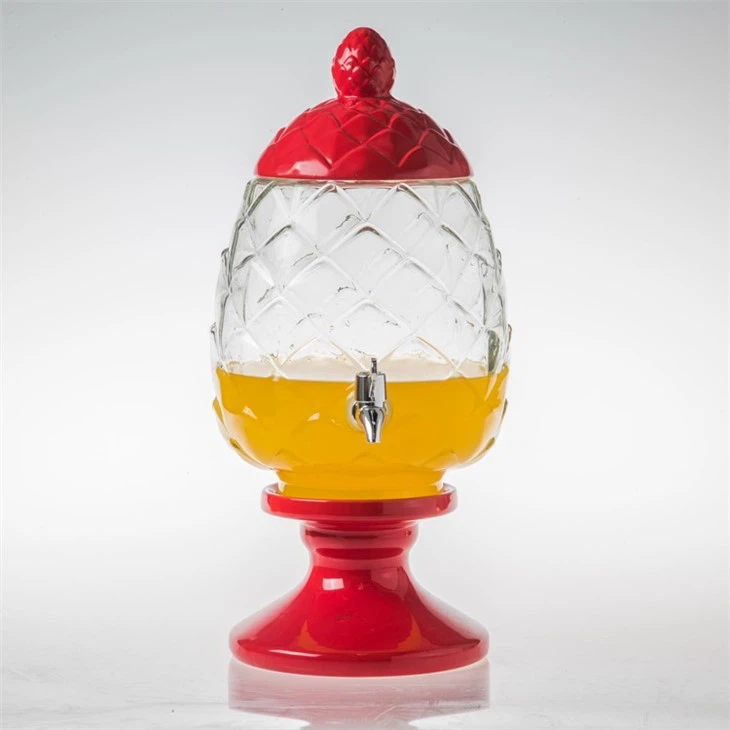Glass Pedestal Drink Dispenser