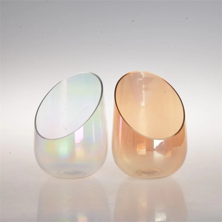 Stained Gass Bottle Candle Holder
