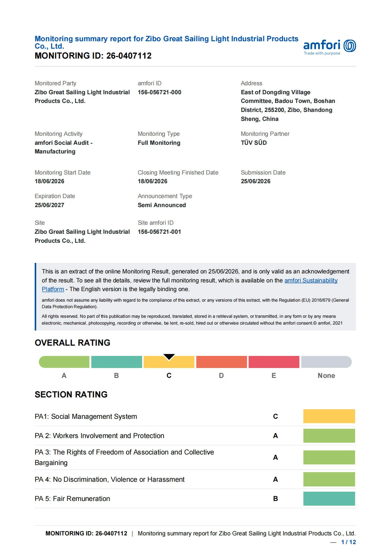 amfori BSCI summary amfori BSCI summary