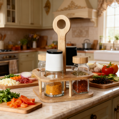 4-purkki sekakannellinen maustesetti